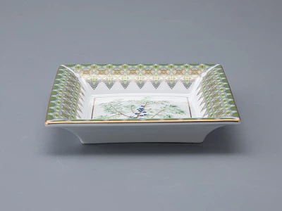 Подставка для мелочей в подарочной упаковке форма Квадратная рисунок Можжевельник ароматный, арт 81.33956.00.1