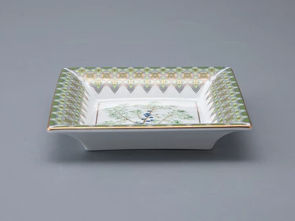 Подставка для мелочей в подарочной упаковке форма Квадратная рисунок Можжевельник ароматный, арт 81.33956.00.1