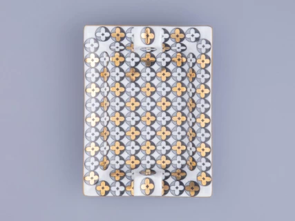 Пепельница форма Европейская, рисунок Elegant  арт 80.47112.00.1, 