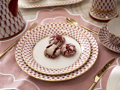 Тарелка глубокая 225 мм форма Европейская-2 рисунок Сетка-Блюз 2 арт. 80.85413.00.5