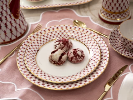 Тарелка глубокая 225 мм форма Европейская-2 рисунок Сетка-Блюз 2 арт. 80.85413.00.5, 