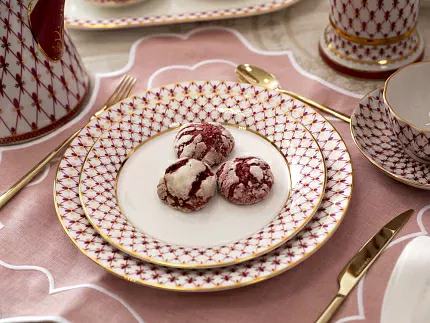 Тарелка глубокая 225 мм форма Европейская-2 рисунок Сетка-Блюз 2 арт. 80.85413.00.5