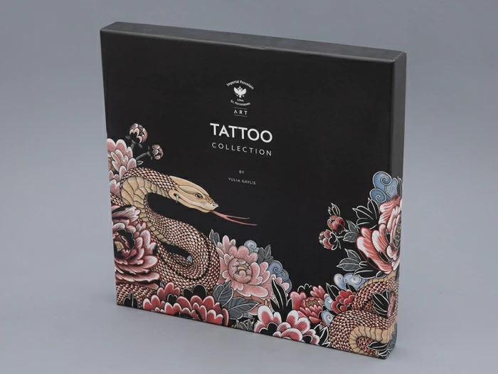 Тарелка декоративная 310мм в подарочной упаковке, форма Восточная, рисунок TATTOO SERPENTA, арт. 81.32801.00.1,  Тарелка декоративная 310мм в подарочной упаковке, форма Восточная, рисунок TATTOO SERPENTA, арт. 81.32801.00.1,
