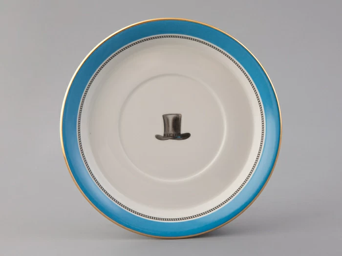 Подарочный набор чайный форма Гербовая рисунок Modes de Paris (синий) арт. 81.25656.00.1, 