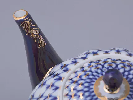 Чайник доливной Тюльпан Кобальтовая сетка 2000 мл арт. 80.00232.00.1