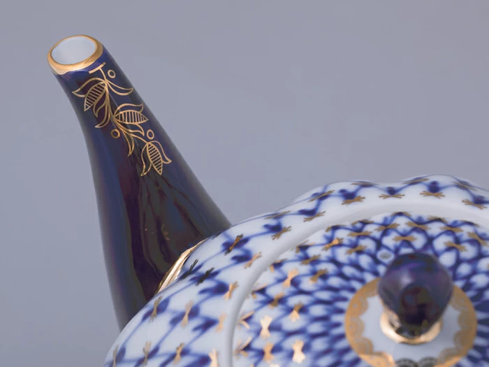 Чайник доливной Тюльпан Кобальтовая сетка 2000 мл арт. 80.00232.00.1, 