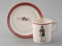 Подарочный набор чайный форма Гербовая рисунок Modes de Paris (кирпичный) арт. 81.25658.00.1, 