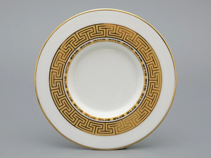 Подарочный набор Бокал с блюдцем и крышкой форма Топ рисунок Слава Веков бронза, арт. 81.33062.00.1, 