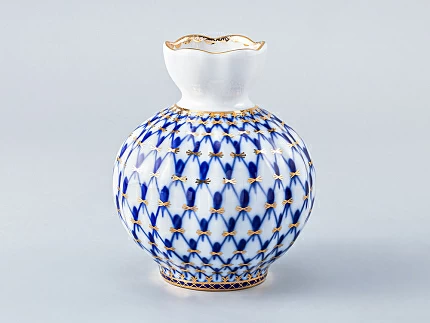 Ваза для цветов Тюльпан Кобальтовая сетка арт. 80.04257.00.1