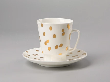 Чашка с блюдцем 165 мл, форма Майская, рисунок Румба , арт. 81.27992.00.1