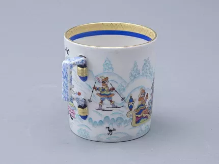 Сервиз чайный форма Гербовая рисунок Зимние забавы, 4 персоны 10 предметов арт. 81.20899.00.1