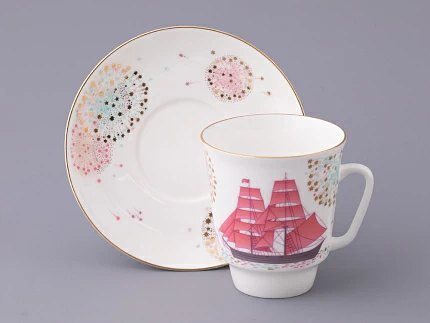 Чашка с блюдцем форма Майская рисунок Волшебная ночь арт. 81.27381.00.5 Чашка с блюдцем форма Майская рисунок Волшебная ночь арт. 81.27381.00.5