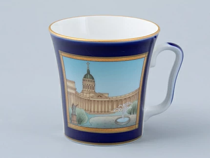 Бокал с блюдцем форма Ленинградский рисунок Канал Грибоедова арт. 81.31476.00.1 Бокал с блюдцем форма Ленинградский рисунок Канал Грибоедова арт. 81.31476.00.1