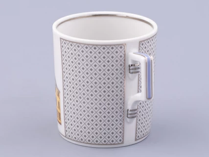 Чашка с блюдцем чайная, форма Гербовая, рисунок Серебряный город 4, арт. 81.32587.00.1, 