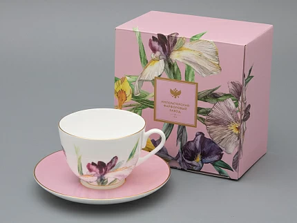 Чашка с блюдцем L’Art des Fleurs  в подарочной упаковке, форма Весенняя 2, рисунок  Роузи, арт 81.33402.00.1 Чашка с блюдцем L’Art des Fleurs  в подарочной упаковке, форма Весенняя 2, рисунок  Роузи, арт 81.33402.00.1