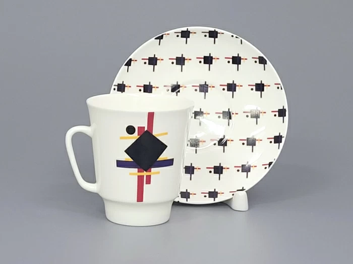Чашка с блюдцем кофейная 165 мл.,  форма Майская,  рисунок Супрематический орнамент арт. 81.26709.00.1, 