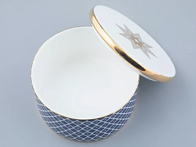 Подарочный набор шкатулка форма Идиллия рисунок Индиго арт. 81.32124.00.1 Подарочный набор шкатулка форма Идиллия рисунок Индиго арт. 81.32124.00.1