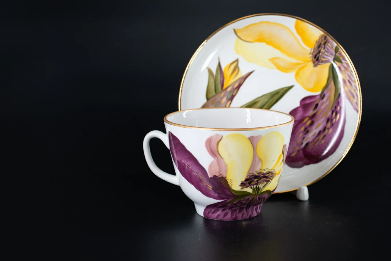 Чашка с блюдцем Жаркий день, на форме Подарочная, арт 41.00175.00.1, 