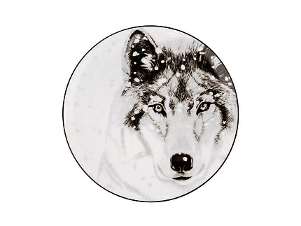 Декоративная тарелка 230 мм в подарочной упаковке, форма Эллипс 2, рисунок Тотем Волк арт. 81.26811.00.1 Декоративная тарелка 230 мм в подарочной упаковке, форма Эллипс 2, рисунок Тотем Волк арт. 81.26811.00.1