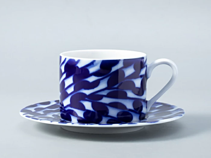 Чашка с блюдцем форма Соло рисунок Реки России. Енисей арт. 81.28756.00.1, 