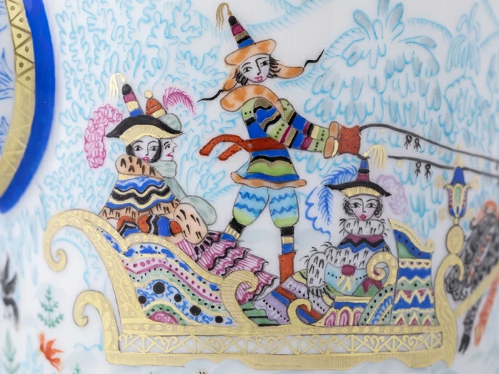 Чайник заварочный, форма Гербовая, рисунок Зимние забавы арт. 80.07795.00.1, 