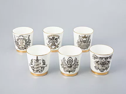 Подарочный набор стопок форма Сувенирная 1 рисунок Кворум, арт. 81.30291.00.1