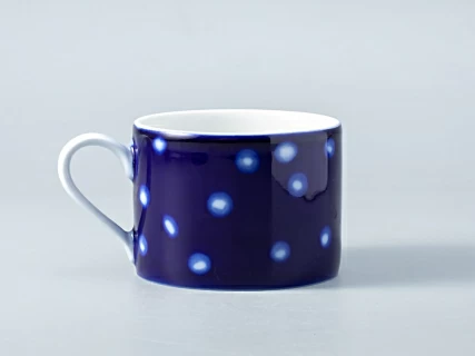 Чашка с блюдцем форма Соло рисунок Реки России. Обь арт. 81.28758.00.1, 