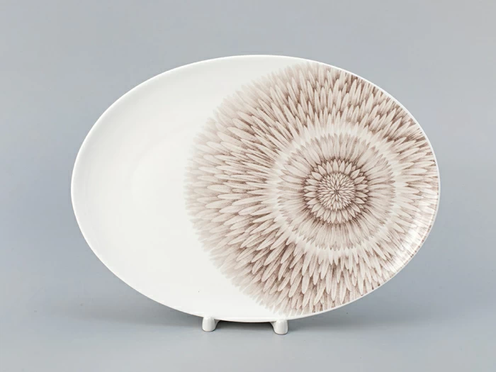 Блюдо овальное 290х210 мм форма Восточная рисунок Aloha Bungalow, арт. 80.40055.00.1, 