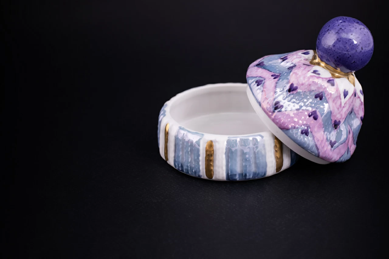 Шкатулка Детская шапочка, рисунок Зигзаг, арт 60.16408.00.1, 