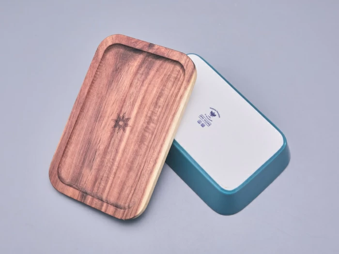 Набор для запекания с деревянной крышкой (2 предмета), в подарочной упаковке, форма Стандартная, рисунок Календа, арт 42.00073.00.1, 