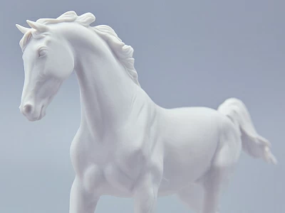 Скульптура в подарочной упаковке, форма Конь Арабской породы, рисунок Белый арт. 81.18628.00.1