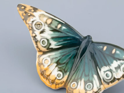 Скульптура форма Бабочка среднего размера, рисунок Бирюза, арт. 82.47281.00.1, 