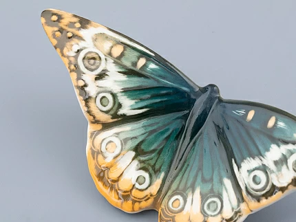 Скульптура форма Бабочка среднего размера, рисунок Бирюза, арт. 82.47281.00.1