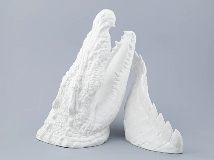 Подарочный набор Крокодил голова и хвост, рисунок Белый, арт. 81.32755.00.1 Подарочный набор Крокодил голова и хвост, рисунок Белый, арт. 81.32755.00.1