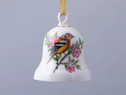 Колокольчик в подарочной упаковке, форма Петелька, рисунок Зяблик арт. 81.31480.00.1, 