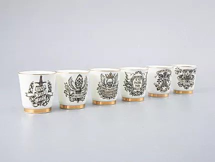 Подарочный набор стопок форма Сувенирная 1 рисунок Кворум, арт. 81.30291.00.1