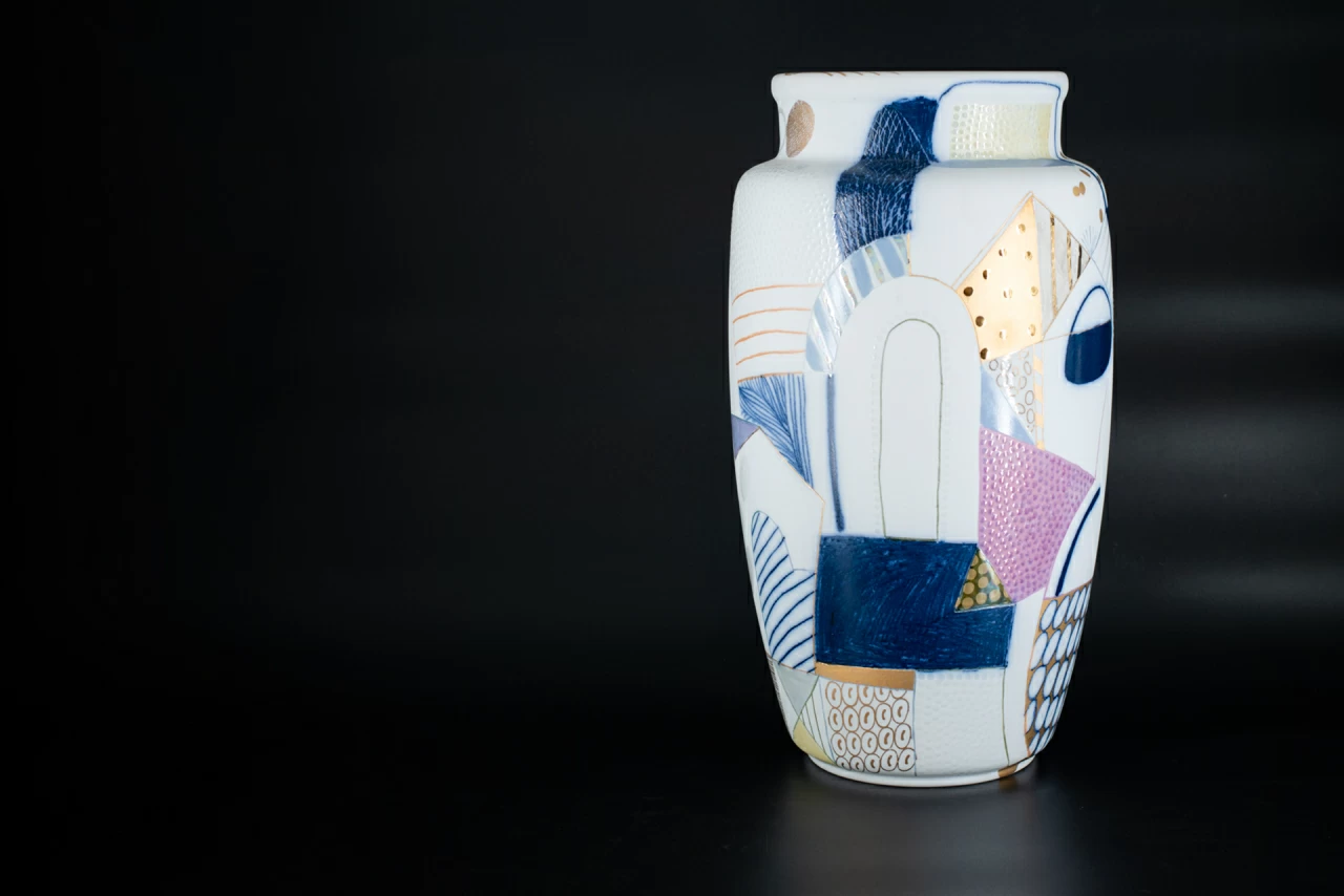 Ваза Город на форме Китайская среднего размера, арт 60.15654.00.1, 