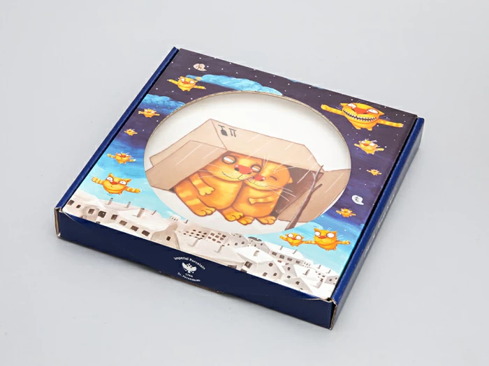 Подарочный набор дек. тарелка Эллипс Вася Ложкин. Рай в шалаше, арт. 81.29339.00.1, 