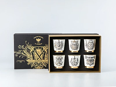 Подарочный набор стопок форма Сувенирная 1 рисунок Кворум, арт. 81.30291.00.1