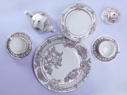 Чашка с блюдцем 300 мл в подарочной упаковке форма Идиллия рисунок Барокко, арт. 81.34917.00.1, 