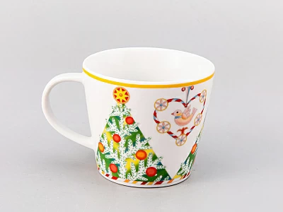 Подарочный набор трехпредметный комплект форма Карат рисунок Лесной праздник арт. 81.30217.00.1