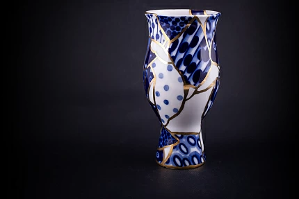 Ваза Байкальский Лёд на форме Цветок, арт 60.21785.00.1