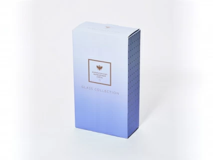 Набор из 2-х бокалов для шампанского 230 мл в подарочной упаковке, рисунок Азур золотой, арт 14.11448.07, 