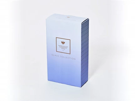 Набор из 2-х бокалов для шампанского 230 мл в подарочной упаковке, рисунок Азур золотой, арт 14.11448.07