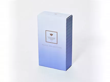 Набор из 2-х бокалов для шампанского 230 мл в подарочной упаковке, рисунок Азур золотой, арт 14.11448.07