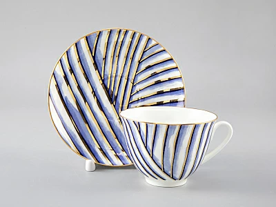 Чашка с блюдцем чайная форма Весенняя рисунок Pure арт. 81.29651.00.1