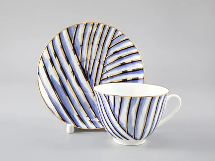 Чашка с блюдцем чайная форма Весенняя рисунок Pure арт. 81.29651.00.1, 