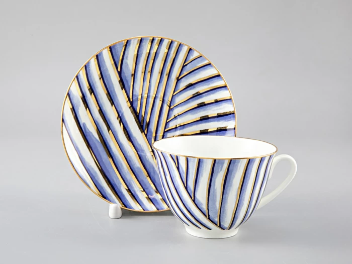 Чашка с блюдцем чайная форма Весенняя рисунок Pure арт. 81.29651.00.1, 