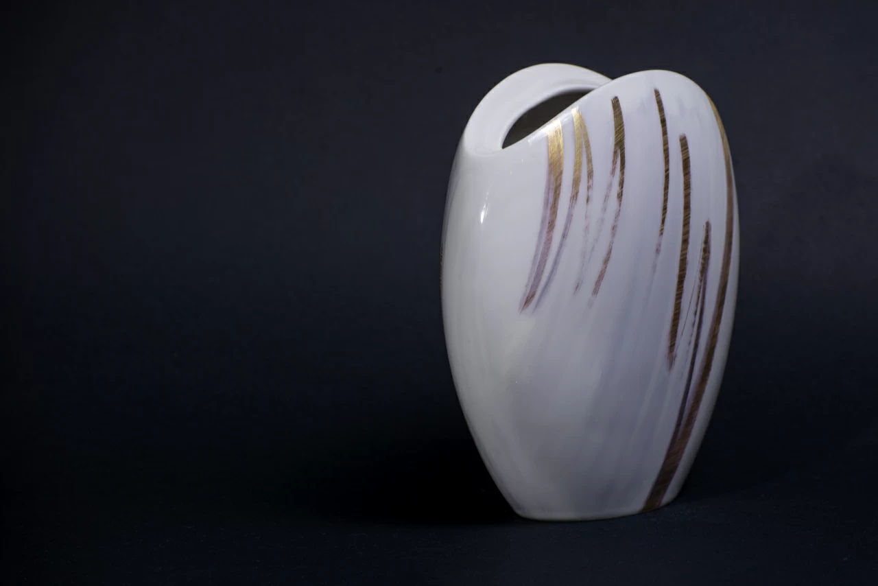 Ваза форма Вечерний цветок, рисунок Атмосферные явления 2, арт. 60.15870.00.1, 