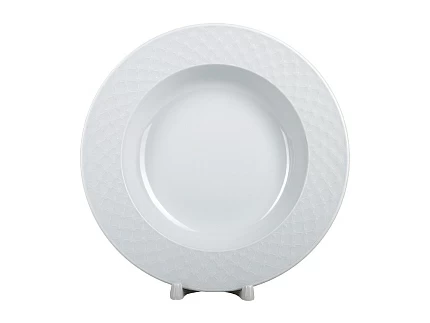 Тарелка глубокая 225 форма Европейская-2 рисунок Сетка Омега арт. 80.87672.00.1 Тарелка глубокая 225 форма Европейская-2 рисунок Сетка Омега арт. 80.87672.00.1